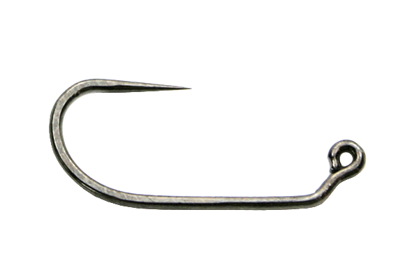 Barbless Black Nickel Jig Hook (60 Degree) - 25 pk.