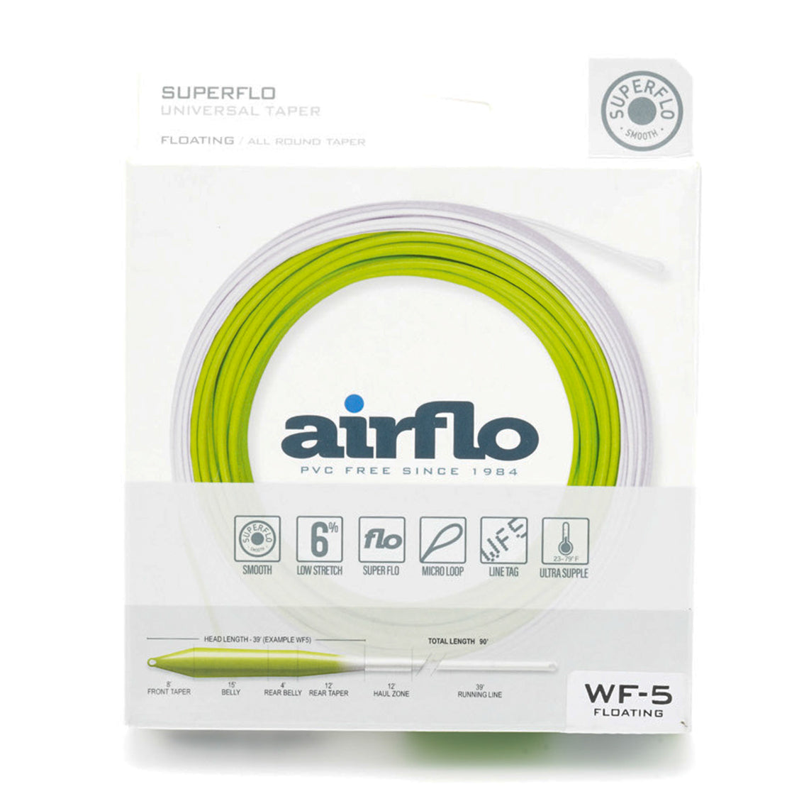 Airflo - Superflo Universal Taper Chartreuse/White