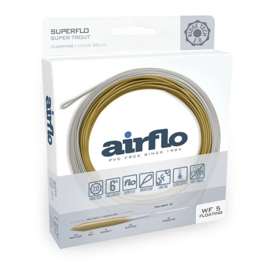 Airflo Ridge 2.0 Superflo Super Trout- Camo Olive/Driftwood