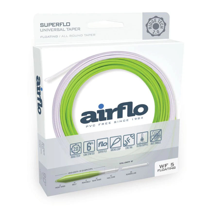 Airflo Superflo Ridge 2.0 Universal Taper Chartreuse/White