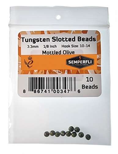 Tungsten Slotted Beads - Semperfli