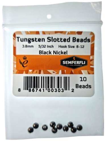 Tungsten Slotted Beads 3.8mm (5/32 inch)