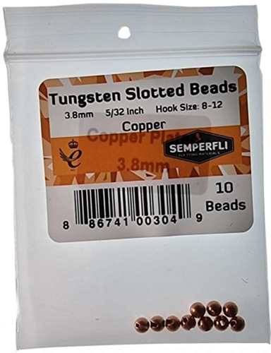 Tungsten Slotted Beads 3.8mm (5/32 inch)