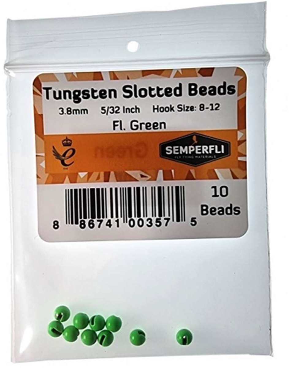 Tungsten Slotted Beads 3.8mm (5/32 inch)