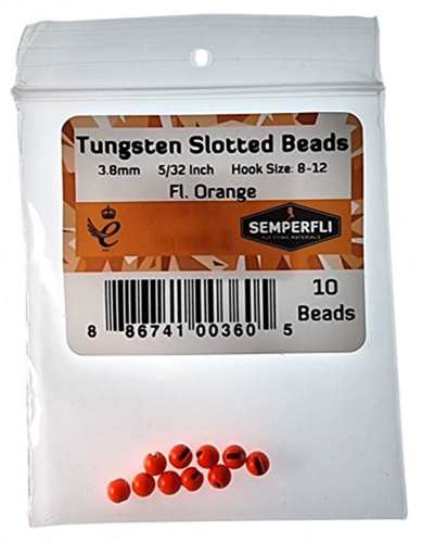 Tungsten Slotted Beads 3.8mm (5/32 inch)