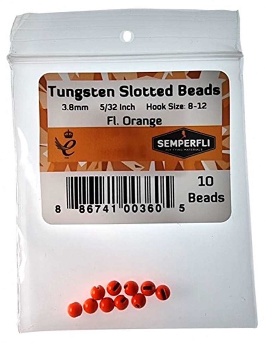 Tungsten Slotted Beads 3.8mm (5/32 inch)