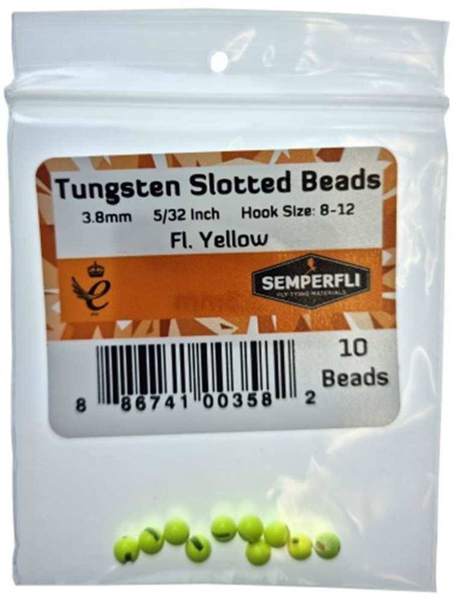 Tungsten Slotted Beads 3.8mm (5/32 inch)