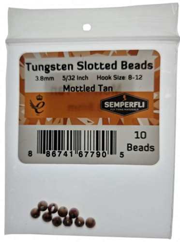 Tungsten Slotted Beads 3.8mm (5/32 inch)