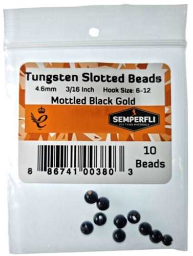 Tungsten Slotted Beads 4.6mm (3/16 inch)