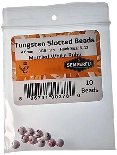 Tungsten Slotted Beads 4.6mm (3/16 inch)