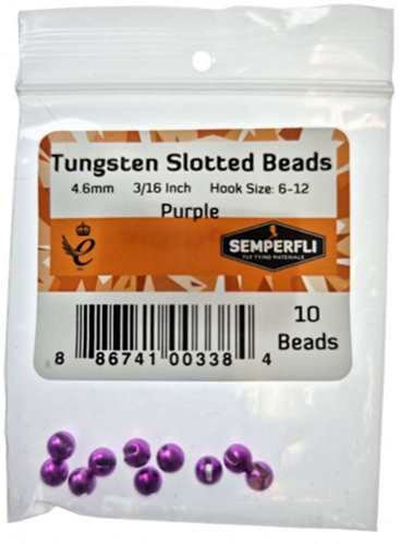 Tungsten Slotted Beads 4.6mm (3/16 inch)