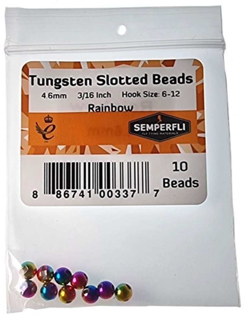 Tungsten Slotted Beads 4.6mm (3/16 inch)