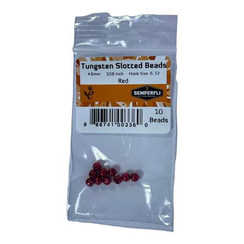Tungsten Slotted Beads 4.6mm (3/16 inch)