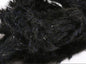 Medium 10mm Speckled Black Mohair Scruff