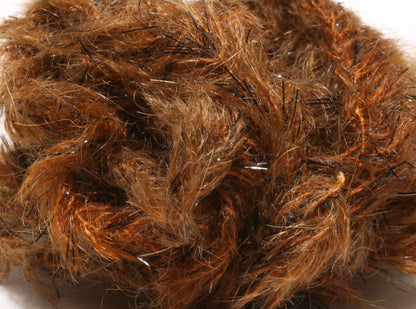 Medium 10mm Speckled Black Mohair Scruff