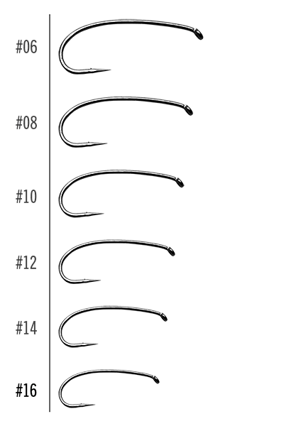 2XL Curved Stonefly & Hopper Hook