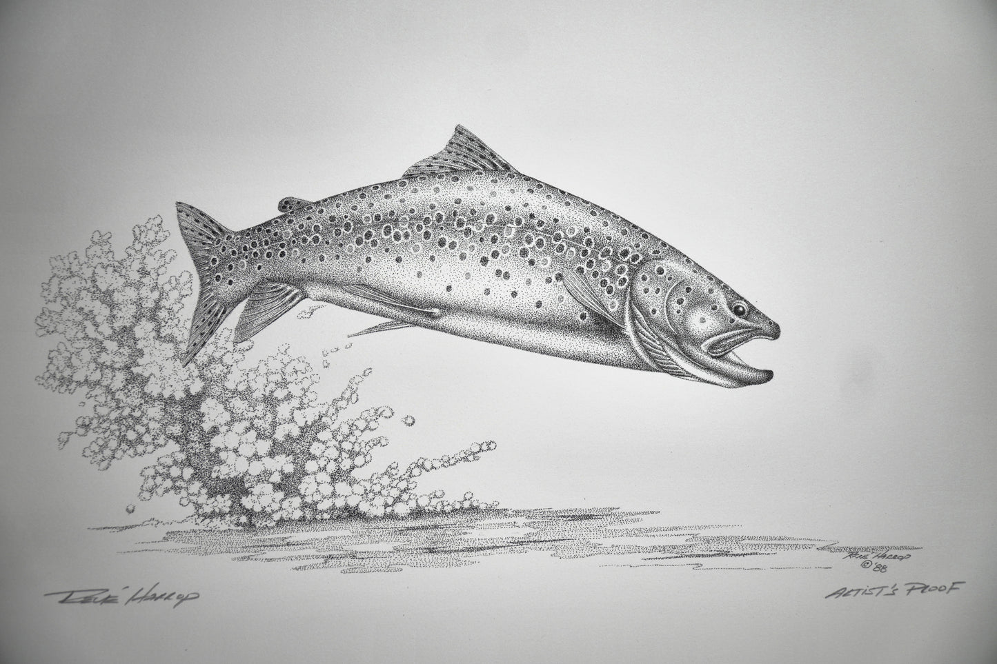 Leaping Brown Print 14"x11" - Artist Proof